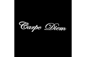 Porfeet Etiqueta Engomada del Coche, Etiqueta De Moda Impresa Carpe Diem Reflectante Impermeable Etiqueta De La Etiqueta del Vehículo