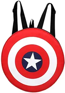 AUXTER Red Polyester Avenger Captain America Shield school Bag casual Backpack Daypack