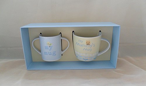 BABY BOUTIQUE BABY GIFTS - MUMMY & BABY MUG GIFT SET BLUE 50992