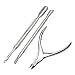 LHWY Steel Nail Tool Cuticle Nipper Spoon Cuticle Pusher Remover Cutter Clipper