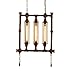 Produktbild CCYYJJ Retro Hängende Lampe, Industrial Style Retro Bügeleisen Hängende Lampe Bar Restaurants Café Club Lampe Leuchte 3 Kopf Braun E27 Lampenfassung 55 * 77 Cm Mode. Z (Größe: #1)
