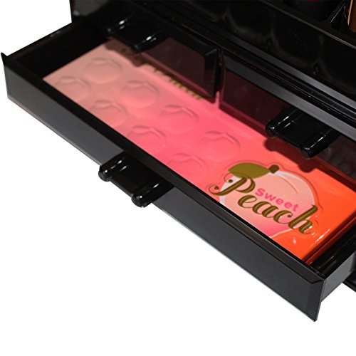 KurtzyTM Acryl Schminktisch Aussteller Aufbewahrung transparent Schönheit Kunststoff Schubladen Make-Up - 5