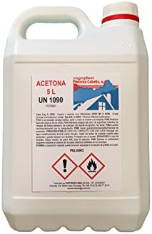Acetone Pure 100% Tint Diluent to use when Solvent rugoplast