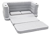 ikea sofa grau zweisitzer Größe (aufgeblasen): 200 x 160 x 64 cm