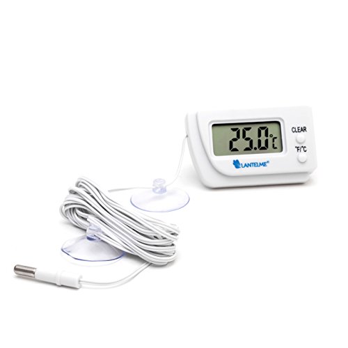 Lantelme 6069 Digitales Thermometer mit Fühler in Überlänge von 3 Meter - Digitalthermometer Temperaturanzeige von -50 bis +70 Grad Celsius