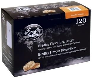 Bradley Smoker Mesquite Bisquettes - 120 Pack.