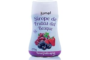 Sirope Frutos del Bosque JUMEL sin gluten Botella 275g. Pack de 4 unidades.