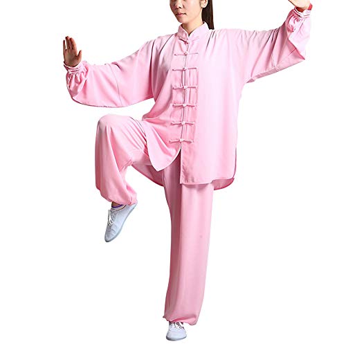 Huatime Arts Martiaux Vêtements Unisexe Adulte Ensembles - Chinois Traditionnel Tai Chi Hommes Costumes Uniforme Shaolin Kung Fu Femmes Wing Chun Coton Entraînement Costumes