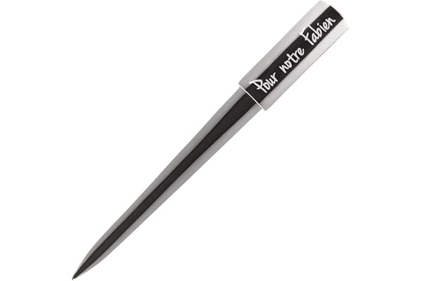 Ouvre lettre en acier argenté avec texte à graver – Coupe papier personnalisable - Accessoire de bureau et cadeau élégant à personnaliser