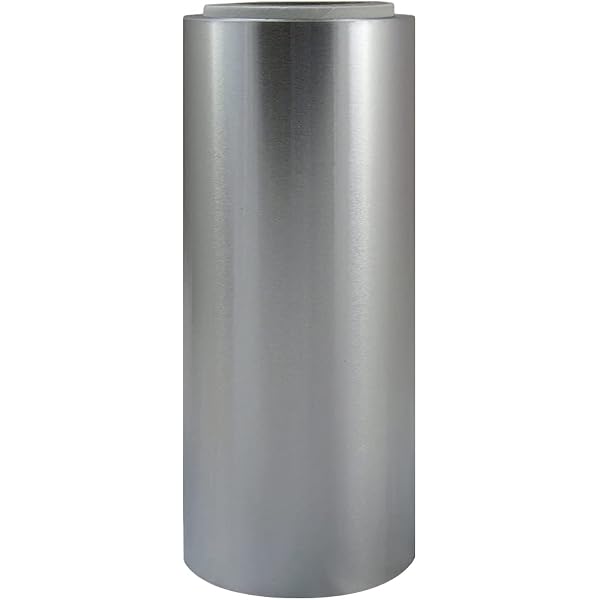 LAMINA D'ARGENTO 120 Mm X 450 M - Ricarica Per Decoro, Artigianato E Imballaggio