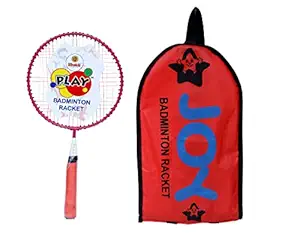 MEGAPLAY Joy Badminton Rackets(2 Rackets + 2 Plastic Shuttlecock) Set for Kids