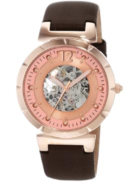 Carlo Monti Armbanduhr für Damen mit Analog Anzeige, Automatik-Uhr und Lederarmband - Wasserdichte Damenuhr mit...