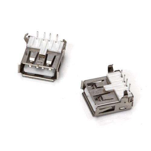 SODIAL(R) 10 Stk. USB Typ-A Buchse 90 Grad Buchse Buchse fuer Reparatur - 4