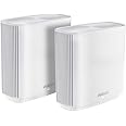 ASUS AC3000 Tri-band Whole-Home Mesh WiFi System – Coverage up to 5,400 Sq. ft. / 4+ rooms, 3Gbps WiFi, life-time free network security & parental controls, 4X gigabit ports, 3 SSIDsTBD, White