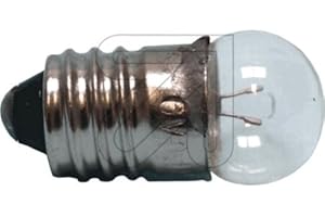 GLOBE WAREHOUSE 10 Stück Kugellampe E10 3,5V 0,2 A Glühlampe Glühbirne