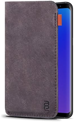 MATTEO Premium Genuine Leather Mobile Phone Slip Case Slim Design Handset Smartphone Cover For SAMSUNG Galaxy S9 / S8