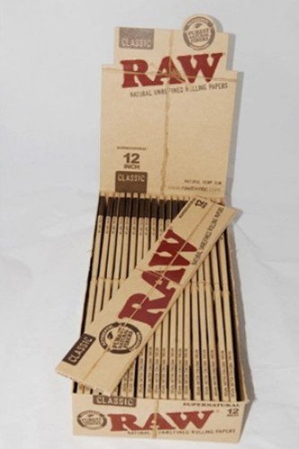 Raw Classic Supernatural 30,5 cm natürlich unverfeinert Zigarettenpapier, 5 Heftchen