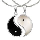 yin yang anhänger edelstein hochwertige Qualität und Lieferung inklusive Schmucketui! Eine schöne Geschenkidee für Jugendliche oder Erwachsene und für jeden Anlass geeignet!