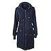 Produktbild Damen Warm Winter Sweatshirt Kapuzes Jackes Slim Mantel Lange Zip Jumper Overcoat Parka