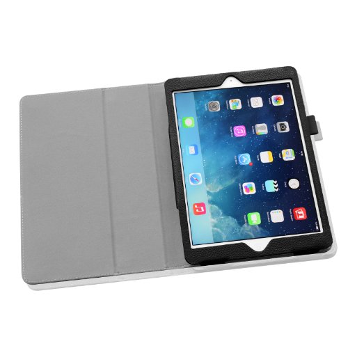 Fintie iPad 9.7 Zoll 2017 / iPad Air Hülle – Folio Slim Fit Kunstleder Schutzhülle Smart Cover Bookstyle Case Etui mit Auto Schlaf / Wach Funktion für Apple All-Neu iPad 9.7 Zoll 2017 / iPad Air (2013 Modell), Schwarz - 6