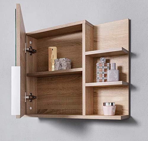 DOMTECH Home Decor - Armario con espejos para cuarto de baño con