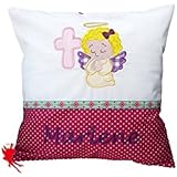 Kleines Gebet - Taufkissen mit Namen Kuschelkissen