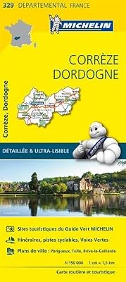 Michelin Carte Corrèze, Dordogne Michelin