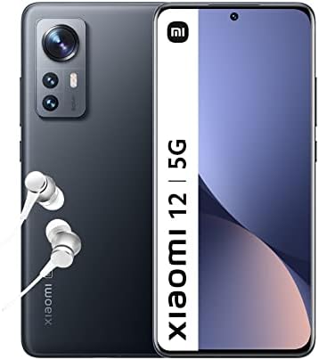 Xiaomi 12 - Smartphone 8+128GB, 6.28” 120Hz AMOLED Display, Snapdragon 8 Gen 1, 50MP+13MP+5MP Fotocamera tripla, 4500mAh, Grigio