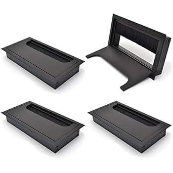 Amig - Passe-câbles Circulaire | 60 X 20 Mm | Pour Poser Et Cacher Les Câbles