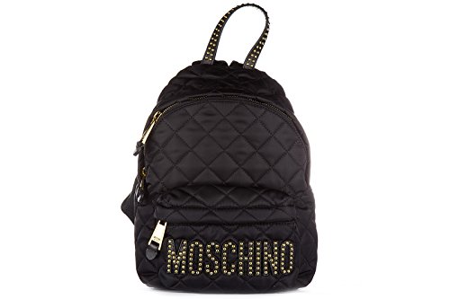 Preisvergleich Produktbild Moschino Rucksack Damen Tasche Schulrucksack Schwarz