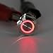 Produktbild Reixus (TM) 12 mm 3V Rot / Blau-LED-Licht-Metall-Druckknopf Wasserdicht Momentary Schalter Push Button f¨¹r Outdoor-Schalter verwenden
