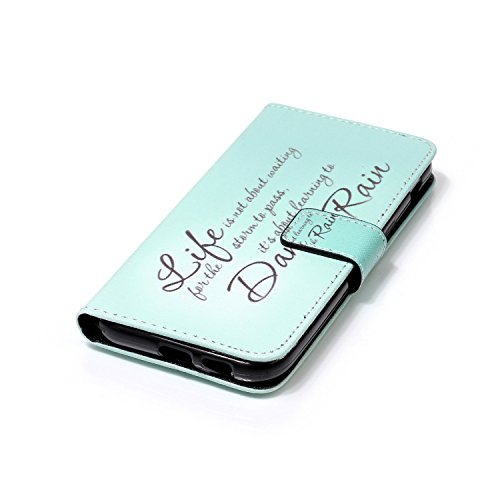 Galaxy A5 2017 Hülle,Samsung Galaxy A5 2017 Handyhülle Brieftasche,Cool Sprüche Muster Leder Schutzhülle Case Etui im Bookstyle Weiche Inner Magnetverschluss Protektiv Flip Hülle Tasche Wallet Telefon-Kasten Case Cover mit[Ständerfunktion] und [Kartenfächer]für Samsung Galaxy A5 2017+1xSchwarz Glitzer Bling Eingabestift-Sprüche - 4