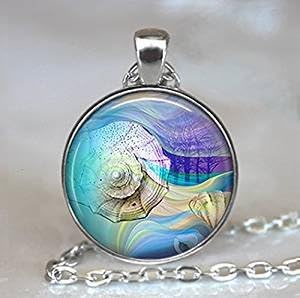 Seashell Pendant Seashell Necklace,Seashell Dream Pendant,Ocean Lover's Gift Seashore Necklace