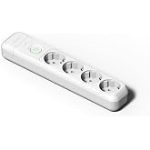FAMATEL &ndash; Power strips 4 outlets | Plugs with power switch | Without cable | Up to 3680W | Child protection | Orientation soc