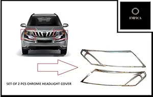 Empica Chrome Plated Headlight Cover Compatible For Mahindra Xuv 500 Old Model