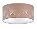Produktbild Deckenleuchte Chrom Stoffschirm Motiv Stern Melange 22272 Spot Design Lampe Leuchte Beleuchtung Hängelampe