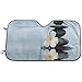 Produktbild Vincant Windschutzscheibe Sonnenschutz Auto Sonnenschutz Seite Heckscheibe Jalousien UV-Strahlen Sonnenblende Protector-Zen Spa Stone Floral