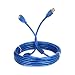 Produktbild HermosaUKnight 5 Meter USB-Stecker auf Buchse Verlängerungskabel Aluminiumlegierung Verlängerungskabel Transparent Blau Abdeckkopf