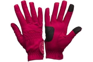 eGlove eQUEST GripPro - Leather Horse Riding Gloves - Hardwearing, Breathable and Grippy Real Leather - Synthetic Lycra comfort fit inserts - Touchscreen Gloves