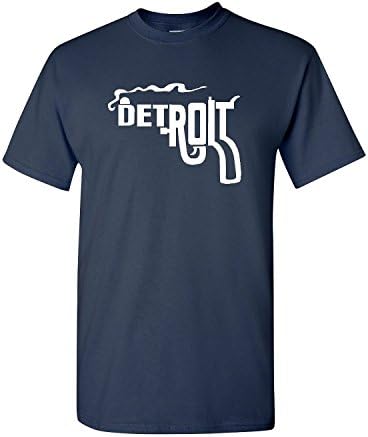 Detroit Smoking Gun Adult T-Shirt Tee - X-Large