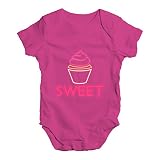 TWISTED ENVY Baby Mädchen (0-24 Monate) Body Gr. 6-12 Monate, kirsch-pink