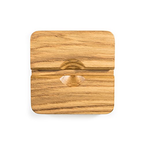 FORMGUT // iPad Ständer Holz, Tablet-halter für iPad Pro, Mini 2, 2 Winkel Neigungen, Schreibtisch, Bett oder Boden Halterung // Handmade in Germany // Eiche Massivholz - 6