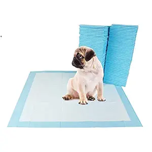 SECOM Dog Training Pads/Training Pee and Potty Pads with Quick Drying Surface and Absorbent Core/Suitable for Small/Large Breed Puppies /80 Count/Size: XL/L-60 cm X H- 90 cm (80 Count)