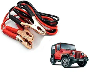 WolkomHome Jumper Cable Booster cable car Battery charger 500-Amp to 700-Amp Capacity 2-mtr for Mahindra Thar