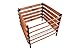Produktbild Gartenkomposter Holz-Metall-Komposter Kompostbehälter Komposter 90x90x90 cm 800L Imprägniert , Farbe:Brown