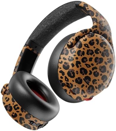 Skullcandy Crusher ANC 2 - Cuffie wireless Bluetooth over-ear con bassi multisensoriali, cancellazione attiva del rumore, fino a 60 ore di batteria, microfono per iPhone e Android, motivo leopardato