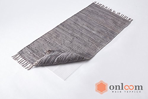 onloom Antirutschmatte, weißer Teppich-Stopp, rutschhemmende Teppichunterlage in verschiedenen Größen, Größe:160 x 230 cm - 2