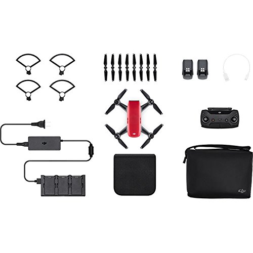Preisvergleich Produktbild DJI SPARK Fly More Combo rot lava und schwarz