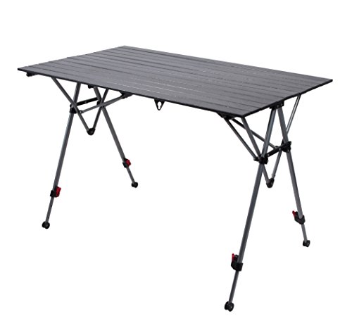 Preisvergleich Produktbild Rolltisch Campingtisch 119x70 höhenverstellbar