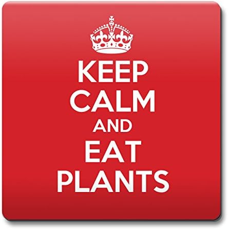 KEEP CALM and Eat Plants Coaster - Coffee Cup Gift Idea present food